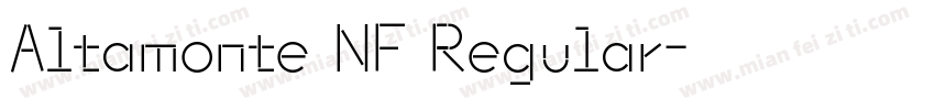 Altamonte NF Regular字体转换